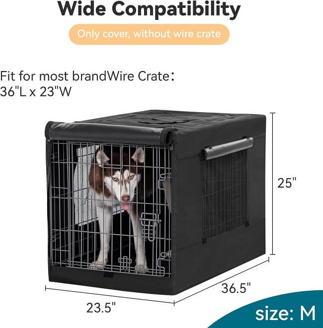 Petsfit Dog Crate Cover: Comfortable and Stylish Solution for Your Pet's Crate.