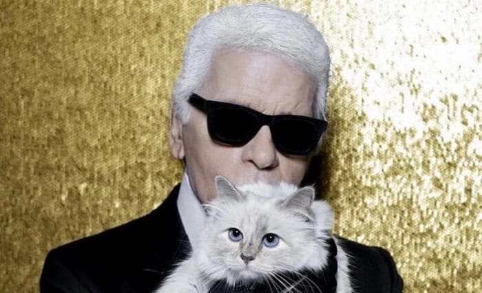 Choupette and Karl Lagerfeld