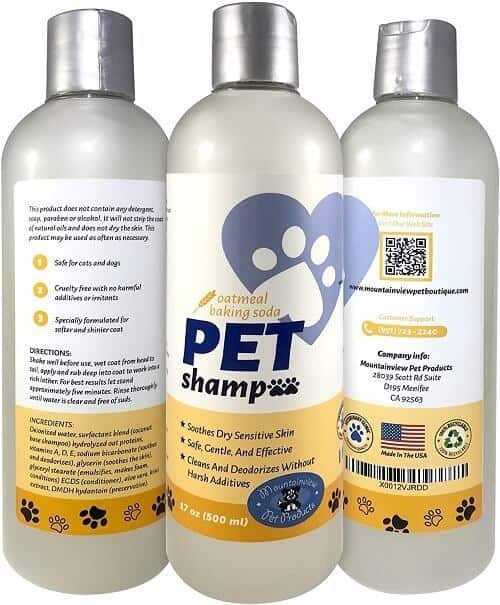 Mountainview Pet Products Oatmeal Shampoo for Dogs and Cats