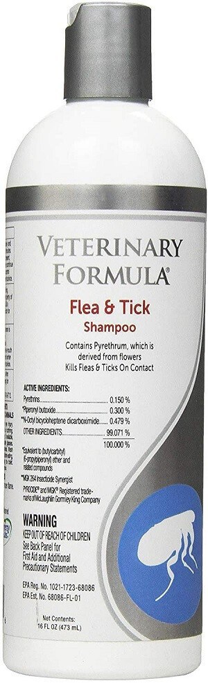Veterinary Formula Clinical Care Flea and Tick Shampoo for Dogs