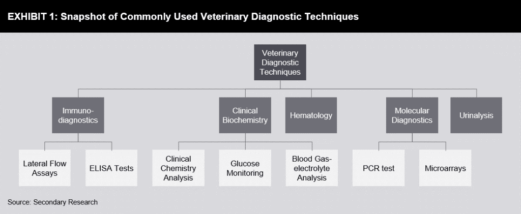 Snapshot of commonly used veterinary diagnostic techniques