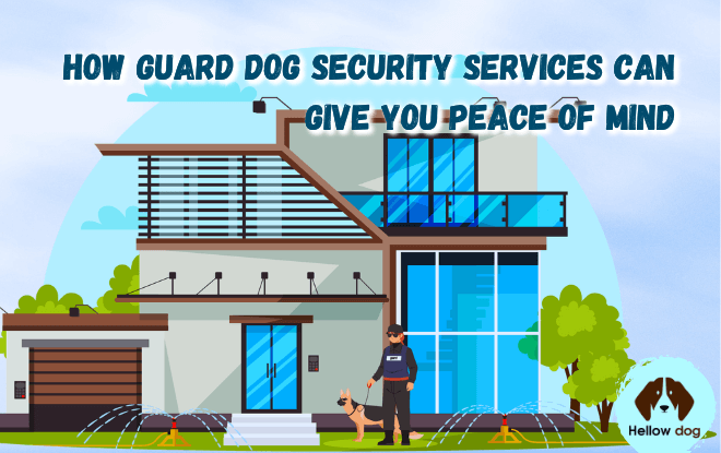 A vigilant guard dog patrolling a secure premises.