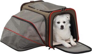 Petsfit Expandable Airline Approved Pet Carrier - A versatile and spacious carrier designed for comfortable and stress-free travel with your pet.