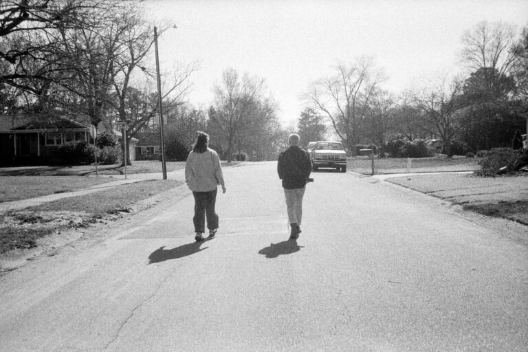 Person walking dog