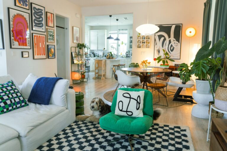 Busy owner dog