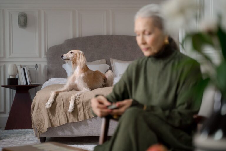 Senior woman walking